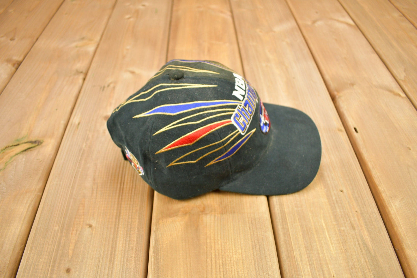 Vintage 1998 Chicago Bulls NBA Champions Starter Stripes Strap Back Hat / OSFA / 90s Strap Back / Vintage Hat / Embroidered / Bulls Hat from propervintagecanada