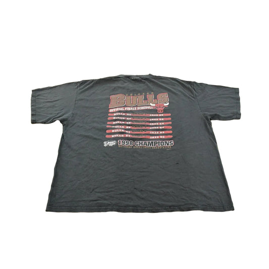Vintage 1998 Chicago Bulls NBA Finals Basketball Graphic T-Shirt Men's 2XL from propervintagecanada