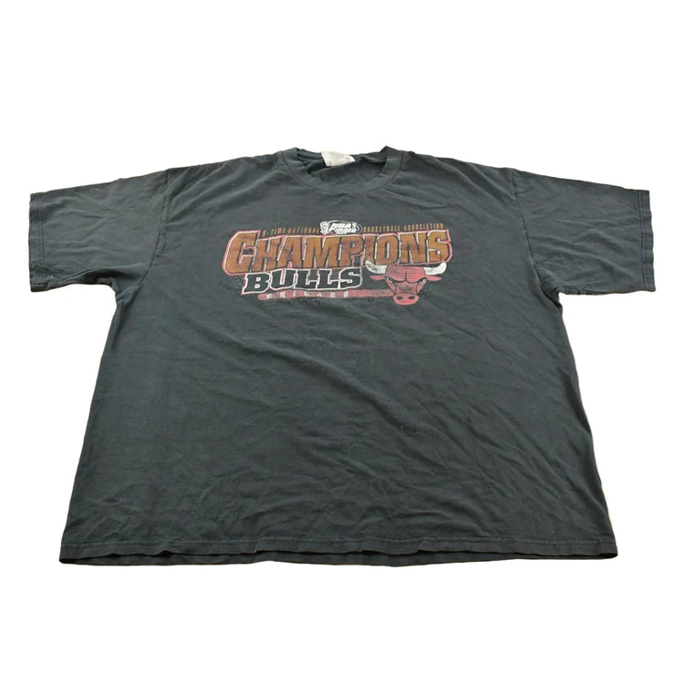 Vintage 1998 Chicago Bulls NBA Finals Basketball Graphic T-Shirt Men's 2XL from propervintagecanada