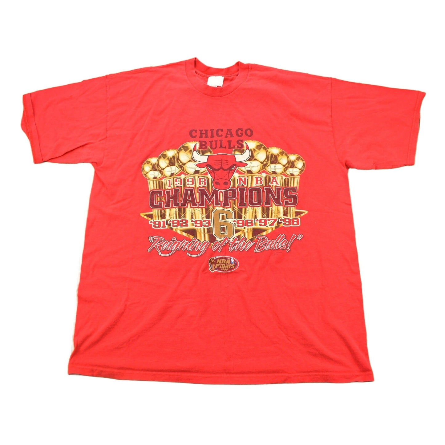 Vintage 1998 Chicago Bulls NBA Graphic T-Shirt / Made In USA / Vintage Bulls Tee / NBA Basketball / 90s Streetwear / Sportswear from propervintagecanada