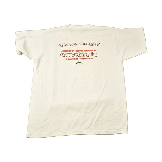 Vintage 1998 Jerry Springer In Ringer Master Movie Promo T-shirt Men's Large from propervintagecanada