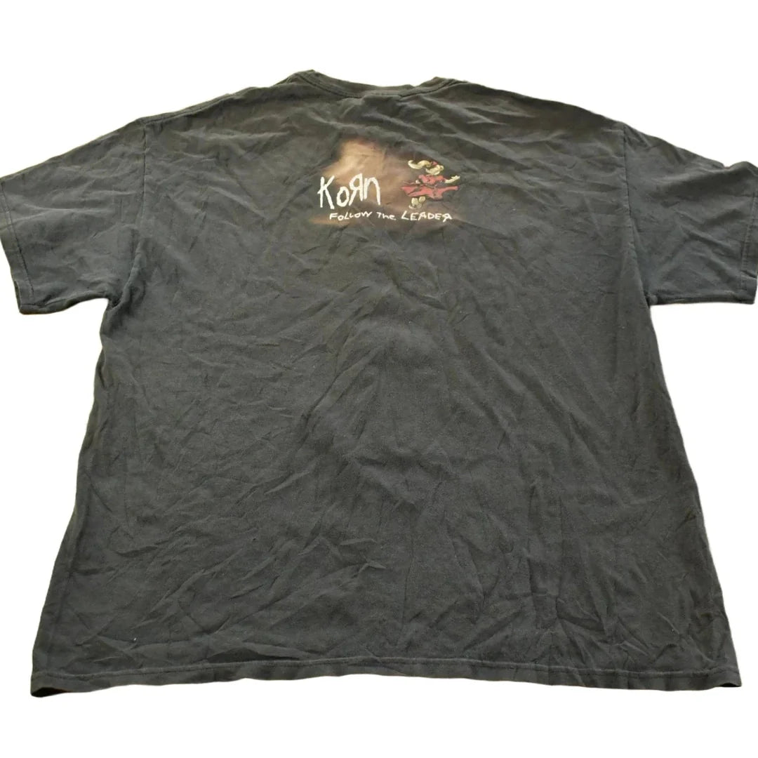 Vintage 1998 Korn Follow the Leader Graphic Band T-Shirt Men's XL from propervintagecanada