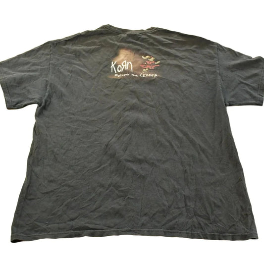 Vintage 1998 Korn Follow the Leader Graphic Band T-Shirt Men's XL from propervintagecanada