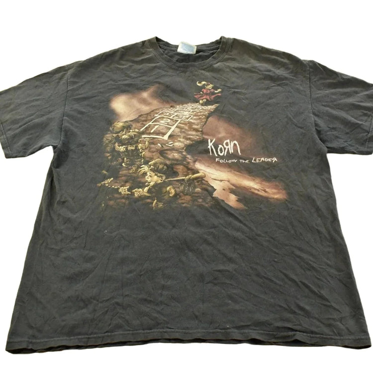 Vintage 1998 Korn Follow the Leader Graphic Band T-Shirt Men's XL from propervintagecanada