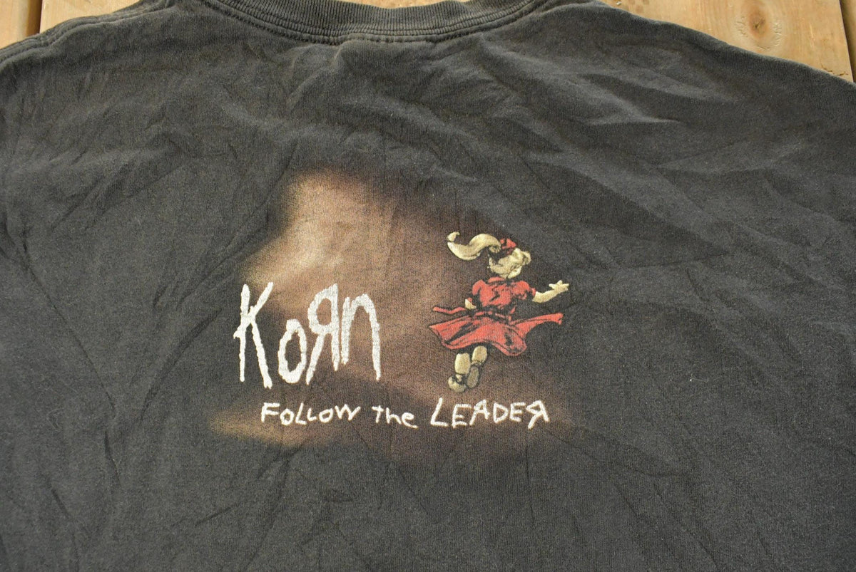 Vintage 1998 Korn Follow the Leader Graphic Band T-Shirt Men's XL from propervintagecanada