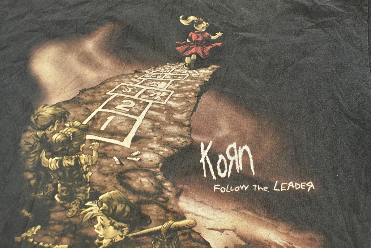 Vintage 1998 Korn Follow the Leader Graphic Band T-Shirt Men's XL from propervintagecanada