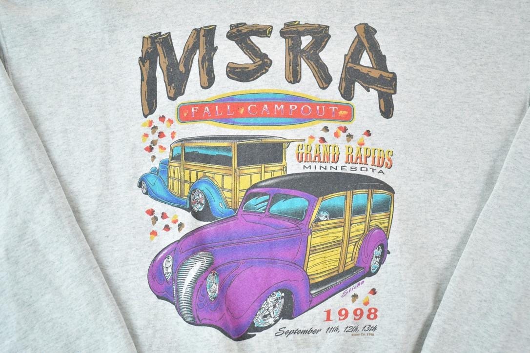 Vintage 1998 MSRA Grand Rapids Minnesota Fall Campout Souvenir Crewneck Sweatshirt Men's XL from propervintagecanada