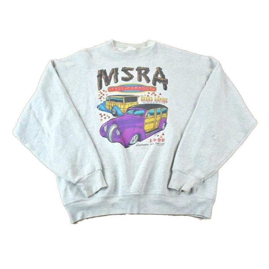 Vintage 1998 MSRA Grand Rapids Minnesota Fall Campout Souvenir Crewneck Sweatshirt Men's XL from propervintagecanada