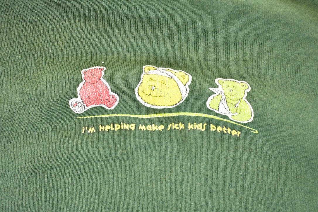 Vintage 1998 Sick Kids Cute Teddy Bears Crewneck Sweatshirt Men's L from propervintagecanada