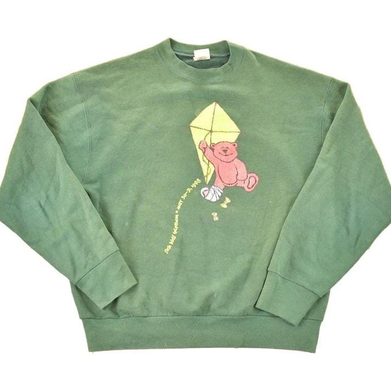 Vintage 1998 Sick Kids Cute Teddy Bears Crewneck Sweatshirt Men's L from propervintagecanada