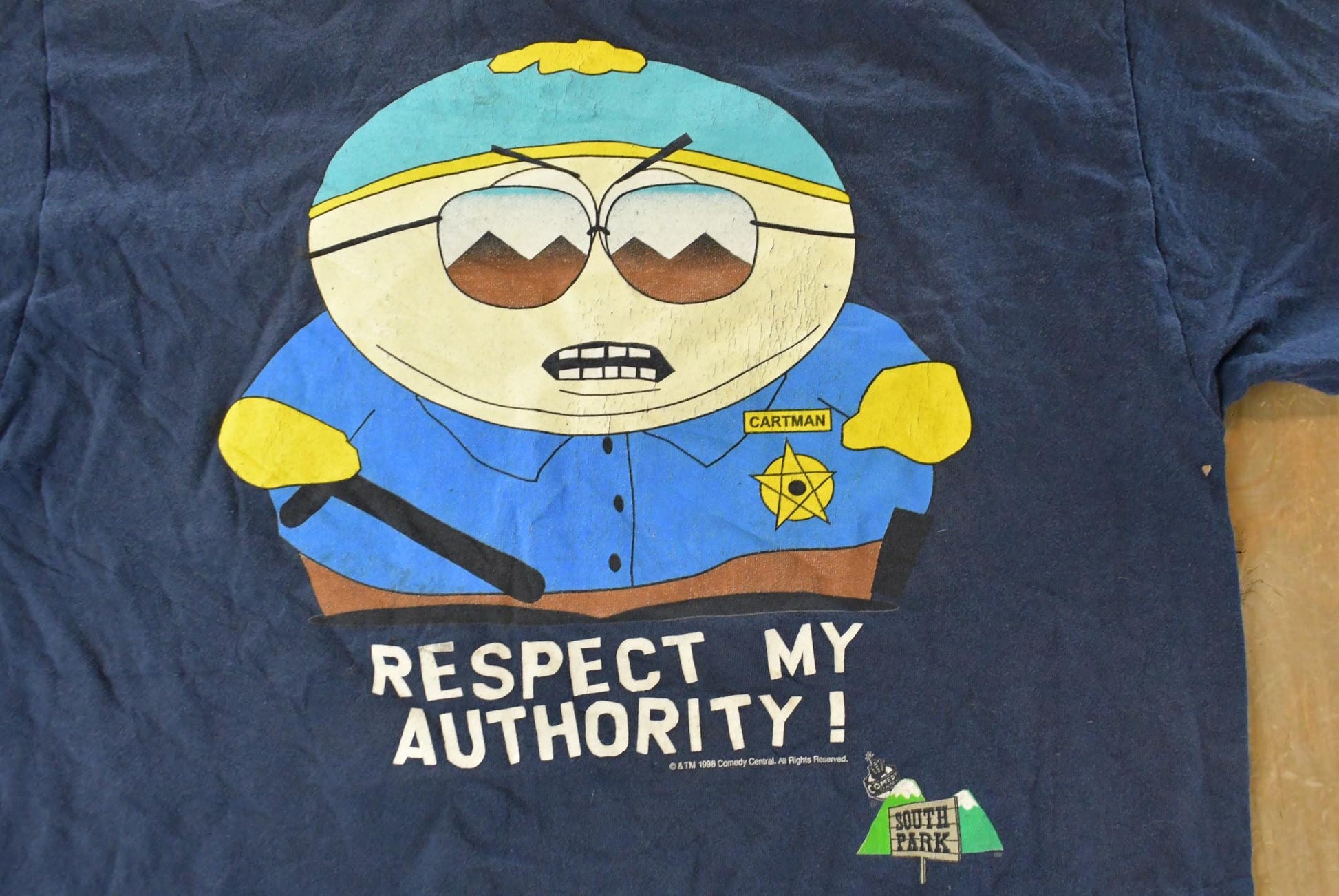Vintage 1998 South Park Cartman Graphic T-Shirt Men's Large / 90s TV Promo Print / Cartoon Graphic / Comedy Central / Vintage TV from propervintagecanada