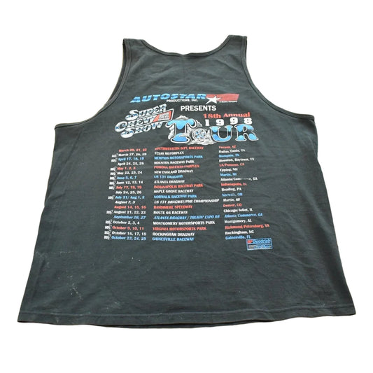 Vintage 1998 Super Chevy Car Show Tour Tank Top Men's XL from propervintagecanada