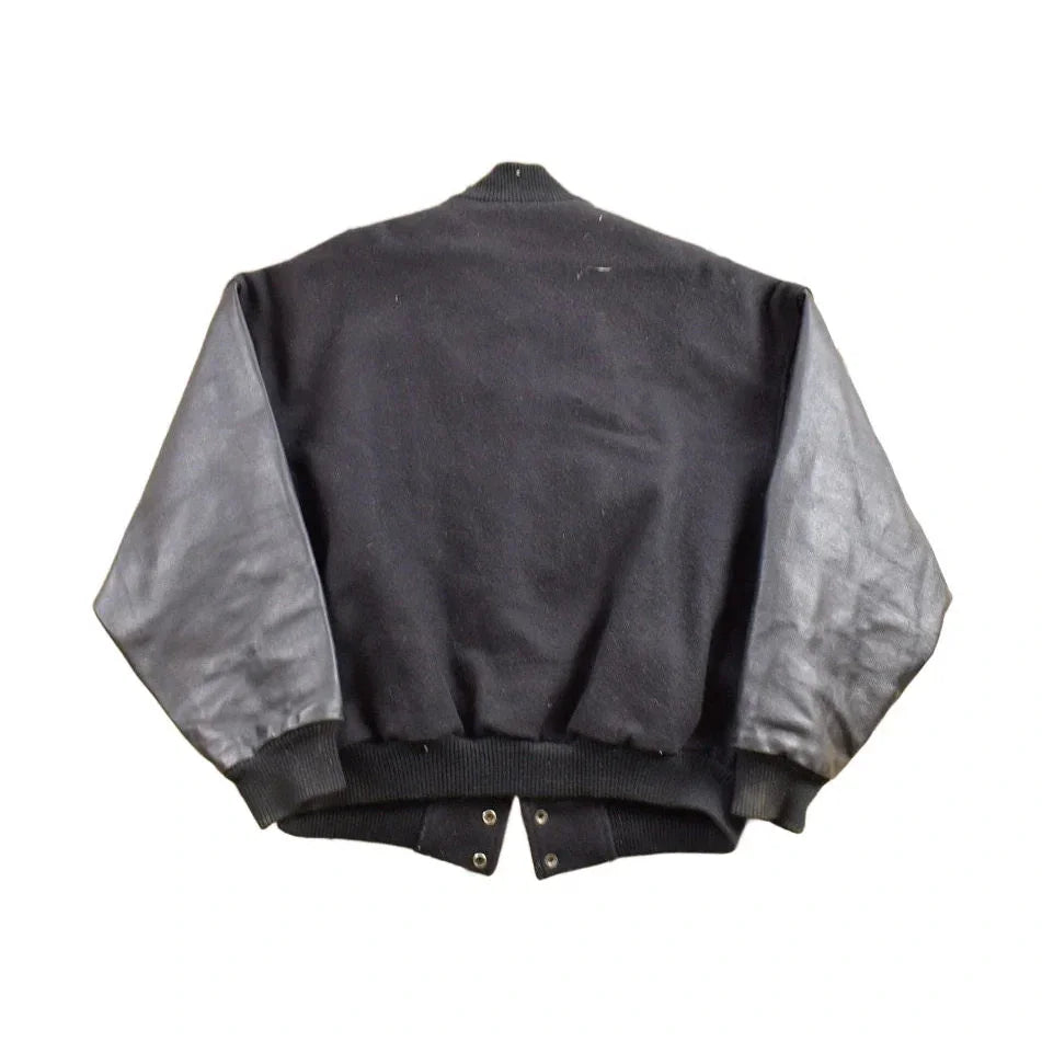 Vintage 1998 There's Something About Mary Leather Varsity Jacket Men's XL from propervintagecanada