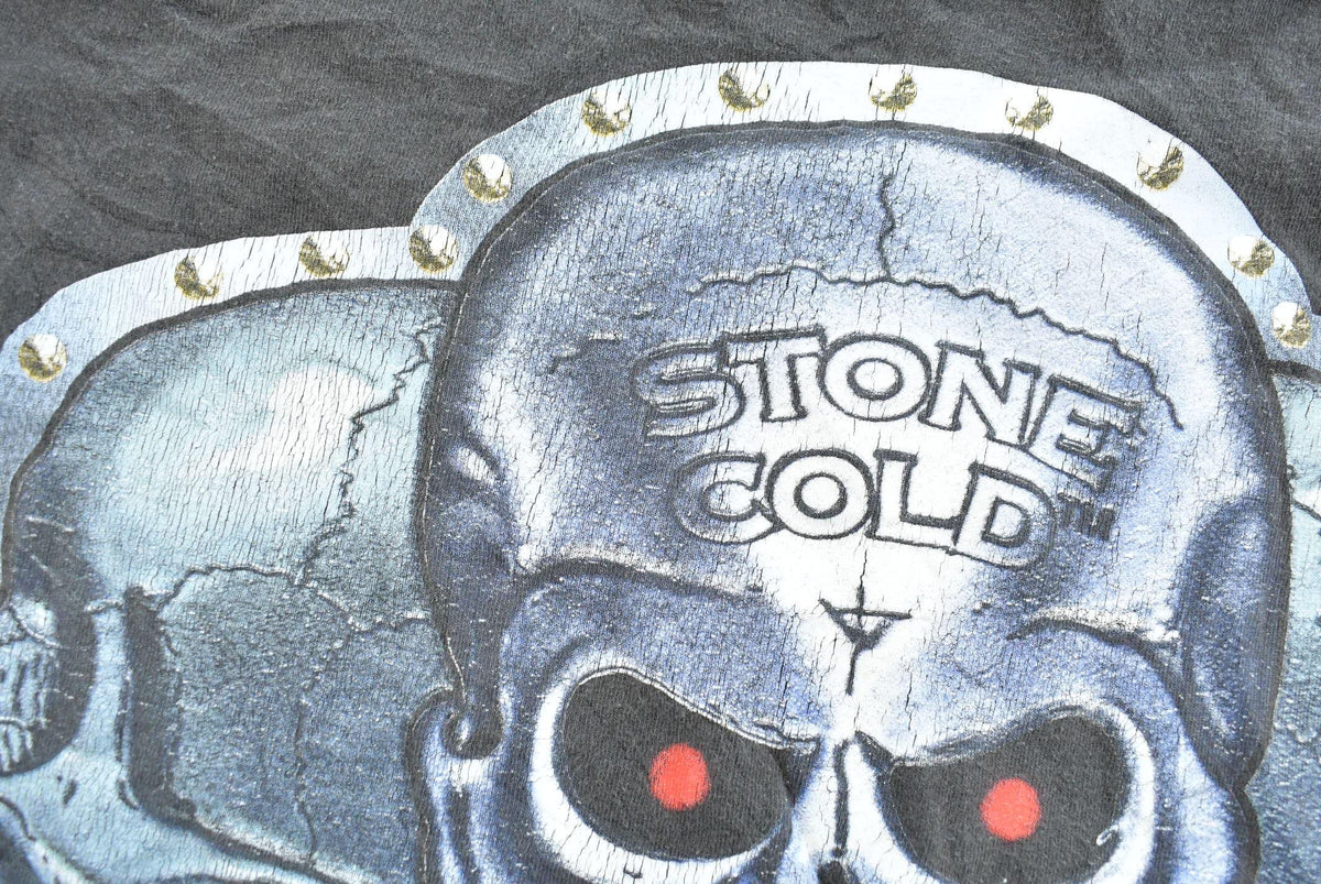 Vintage 1998 Titan Stone Cold Do it the Hard Way Metal Skulls Wrestling T-Shirt Mens XL from propervintagecanada