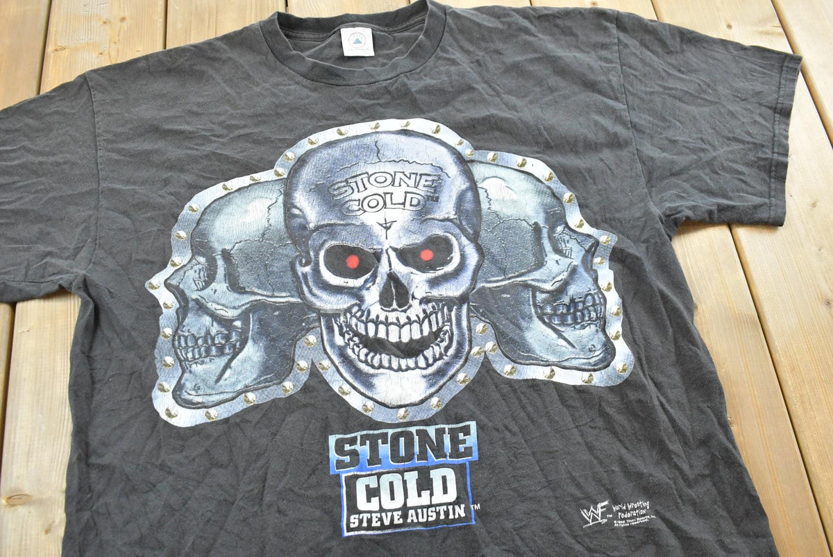 Vintage 1998 Titan Stone Cold Do it the Hard Way Metal Skulls Wrestling T-Shirt Mens XL from propervintagecanada