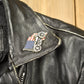 Vintage 1998s Fringed Leather Motorcycle Jacket Men's Large from propervintagecanada