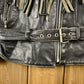 Vintage 1998s Fringed Leather Motorcycle Jacket Men's Large from propervintagecanada