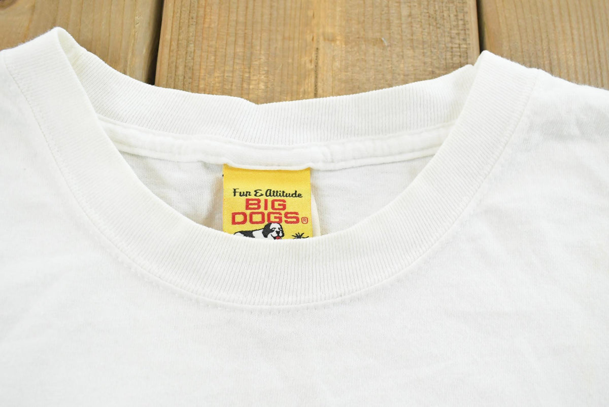 Vintage 1999 Big Dogs Talk to the Paw Funny Graphic T Shirt Mens 2XL from propervintagecanada