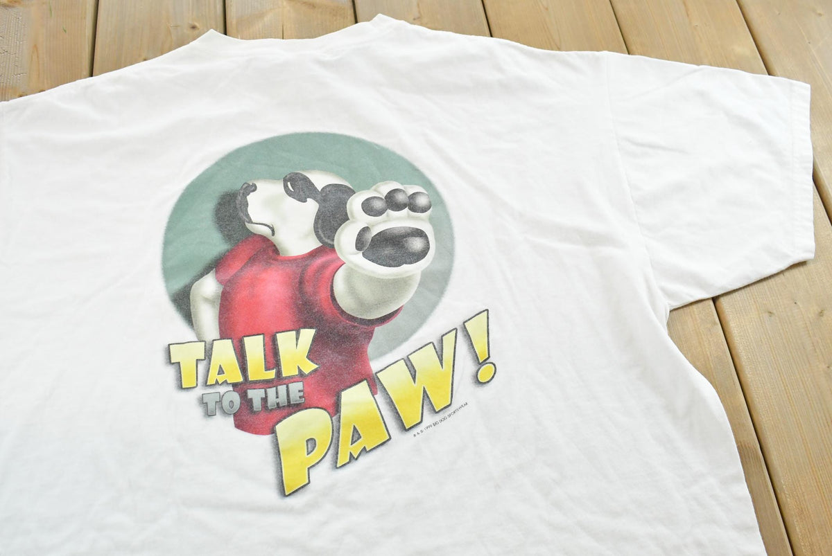Vintage 1999 Big Dogs Talk to the Paw Funny Graphic T Shirt Mens 2XL from propervintagecanada