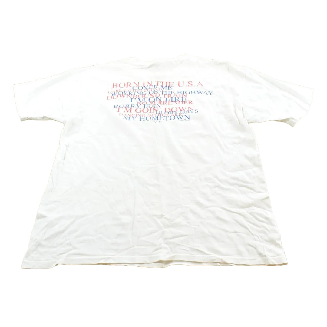 Vintage 1999 Bruce Springsteen Born In The USA Band Concert T-shirt Mens XL from propervintagecanada