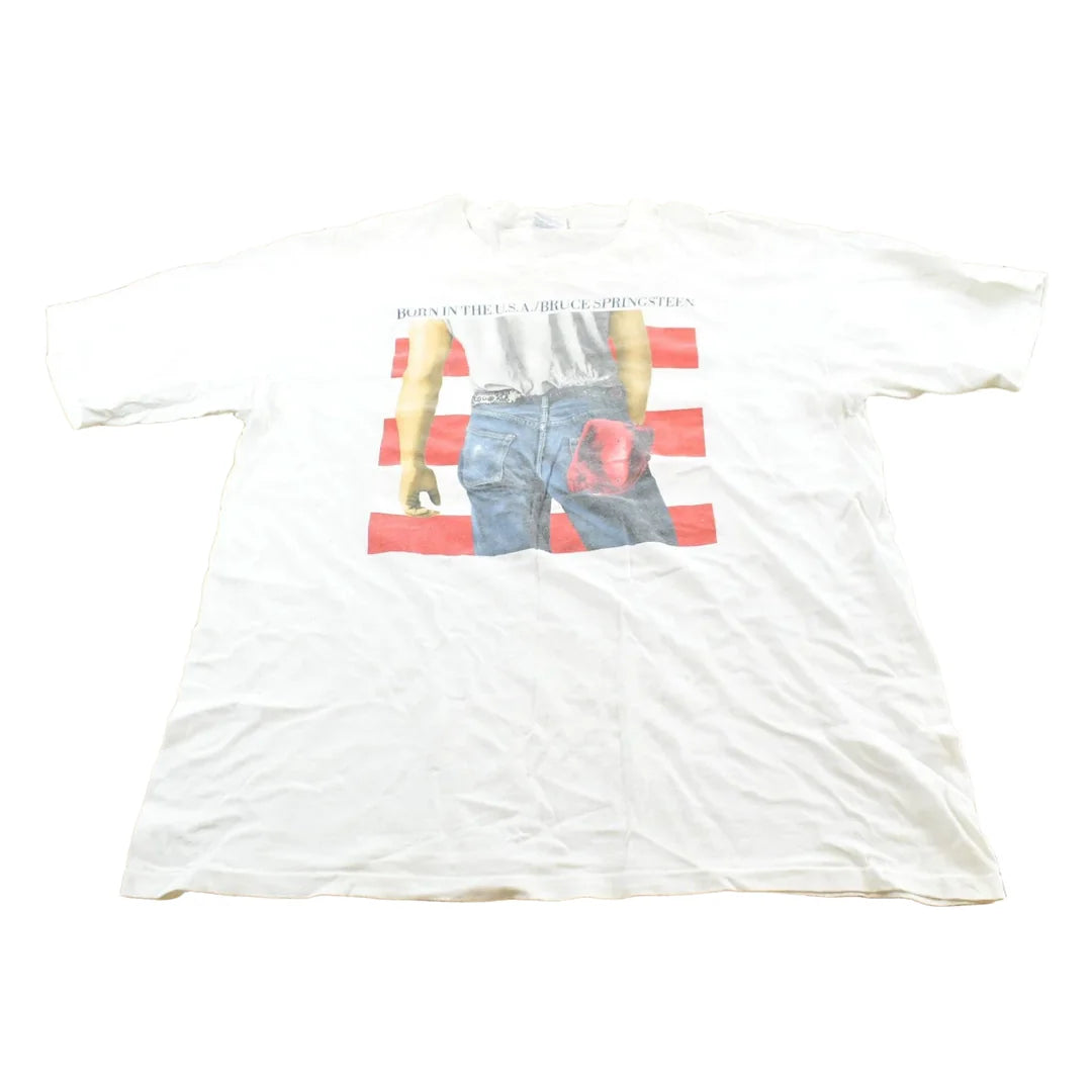 Vintage 1999 Bruce Springsteen Born In The USA Band Concert T-shirt Mens XL from propervintagecanada