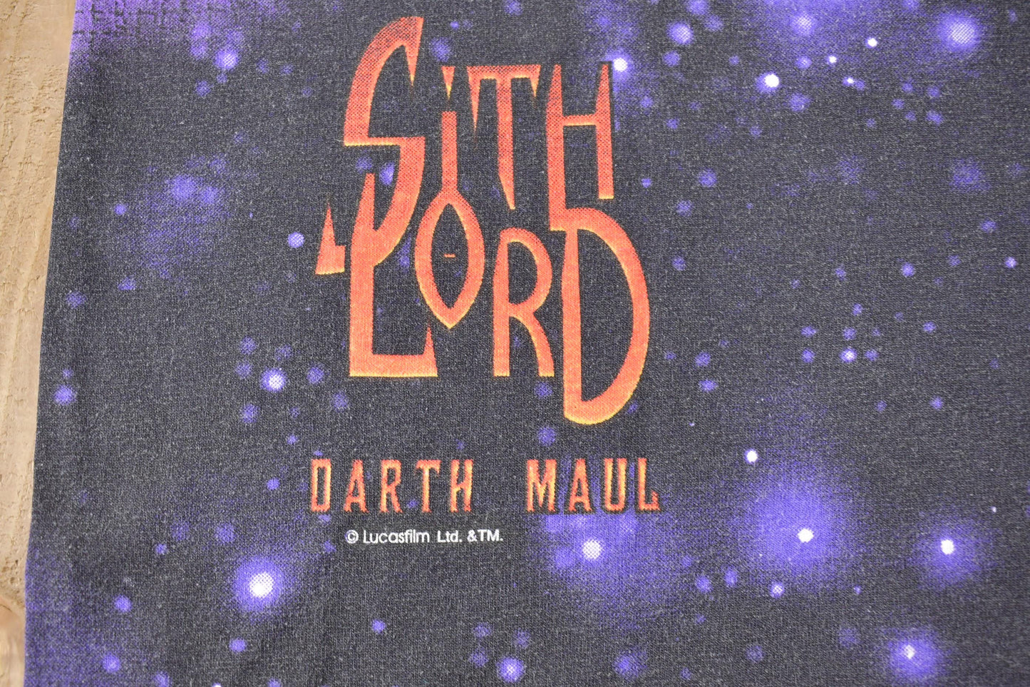 Vintage 1999 Darth Maul Sith Lord All Over Print Star Wars Episode 1 T-Shirt Men's Large from propervintagecanada