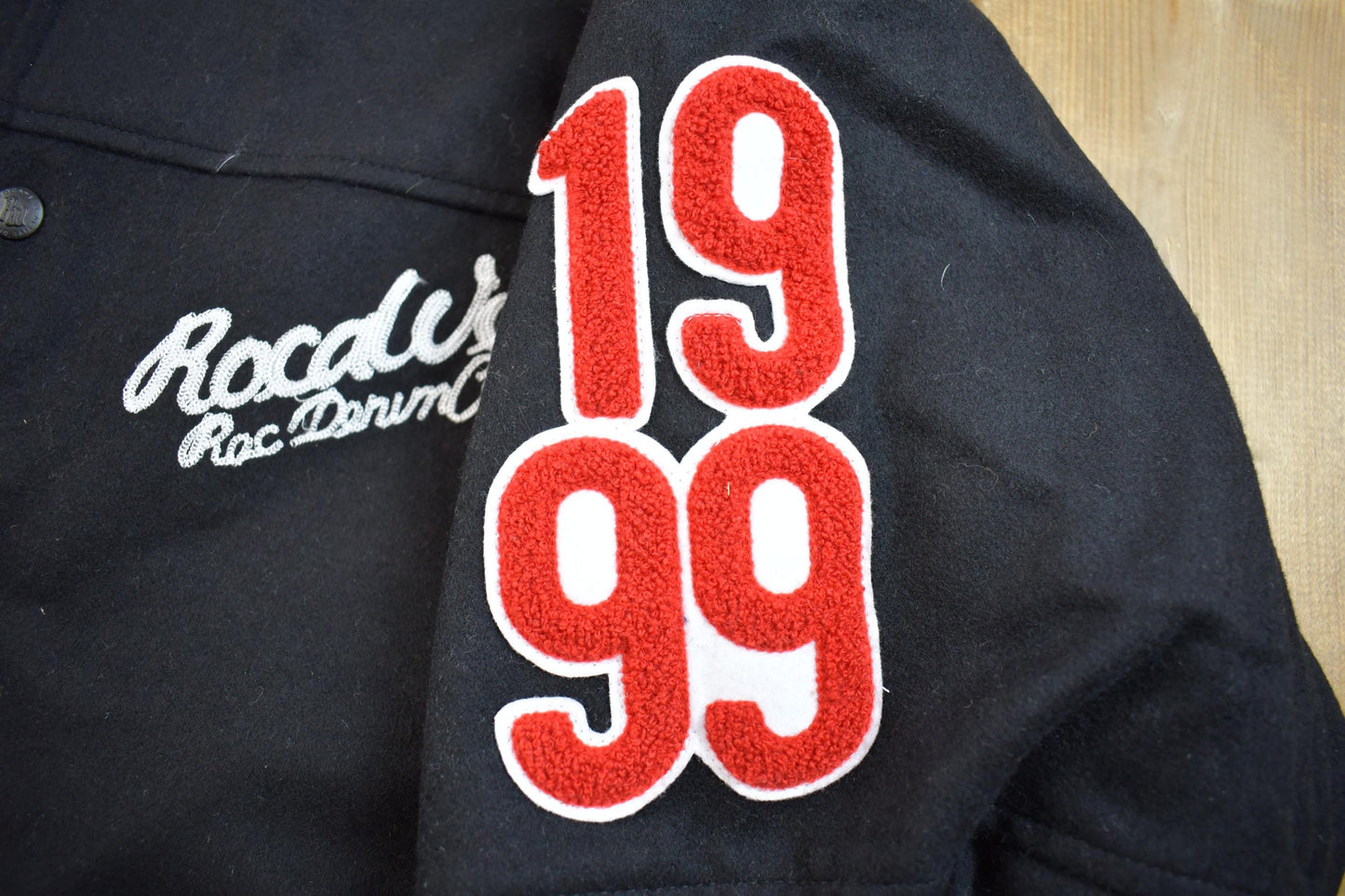 Vintage 1999 Deadstock ROCAWEAR Button Up Embroidered Jacket Men's XL from propervintagecanada