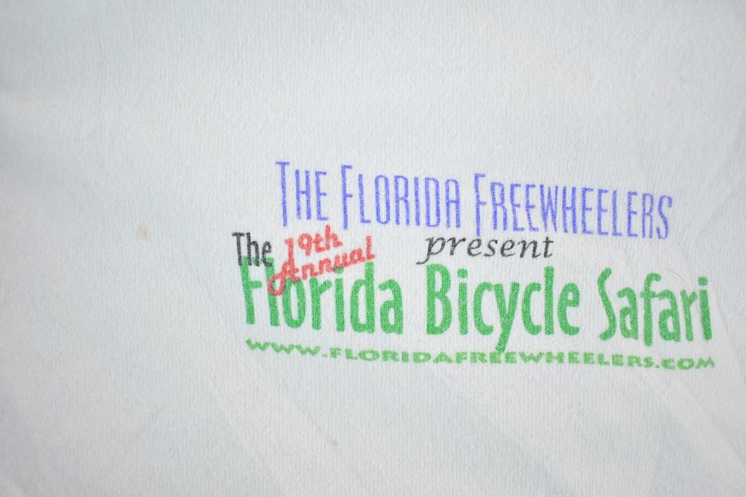 Vintage 1999 Florida Bicycle Safari Souvenir Single Stitch Graphic Print T-Shirt Made In USA Men's Small from propervintagecanada