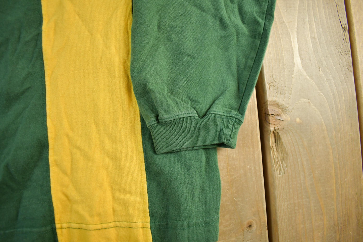Vintage 1999 Green Bay Packers NFL Long Sleeve Rugby Polo Shirt Men's Large