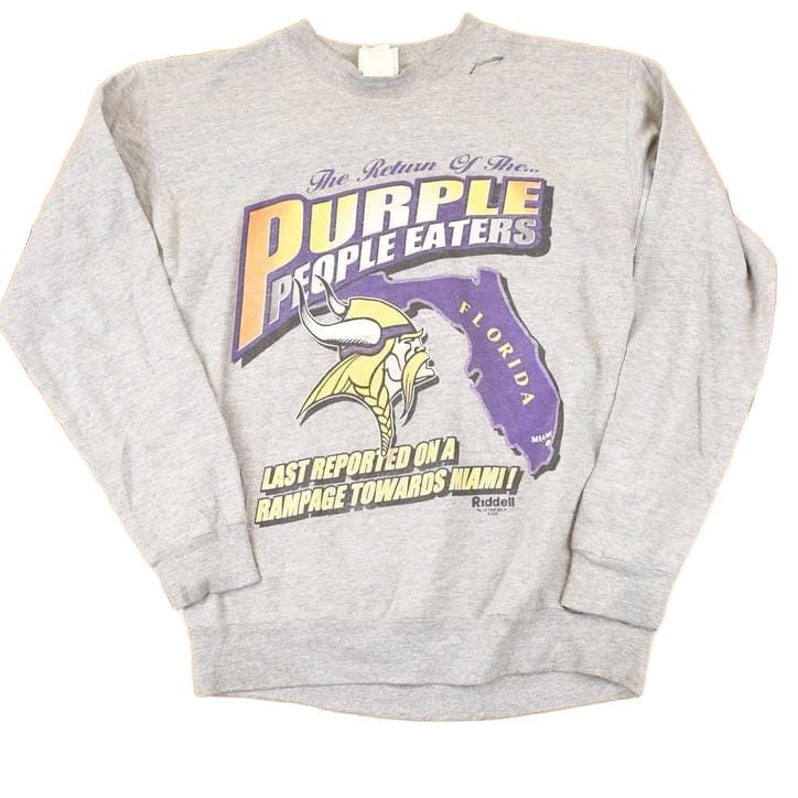 Vintage 1999 Minnesota Vikings Purple People Eaters NFL Crewneck Sweatshirt Mens M from propervintagecanada