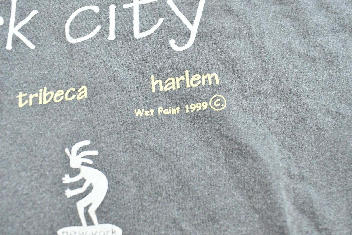 Vintage 1999 New York City Neighbourhood Graphic Souvenir Travel T-Shirt Mens 2XL from propervintagecanada