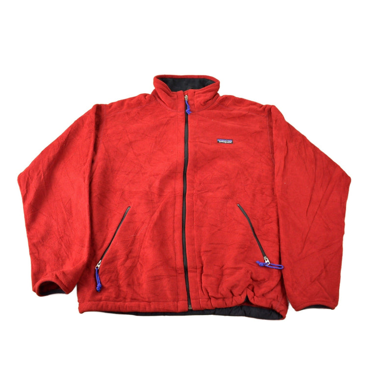 Vintage 1999 Patagonia Full Zip Fleece Sweater Made In USA Men's Medium from propervintagecanada