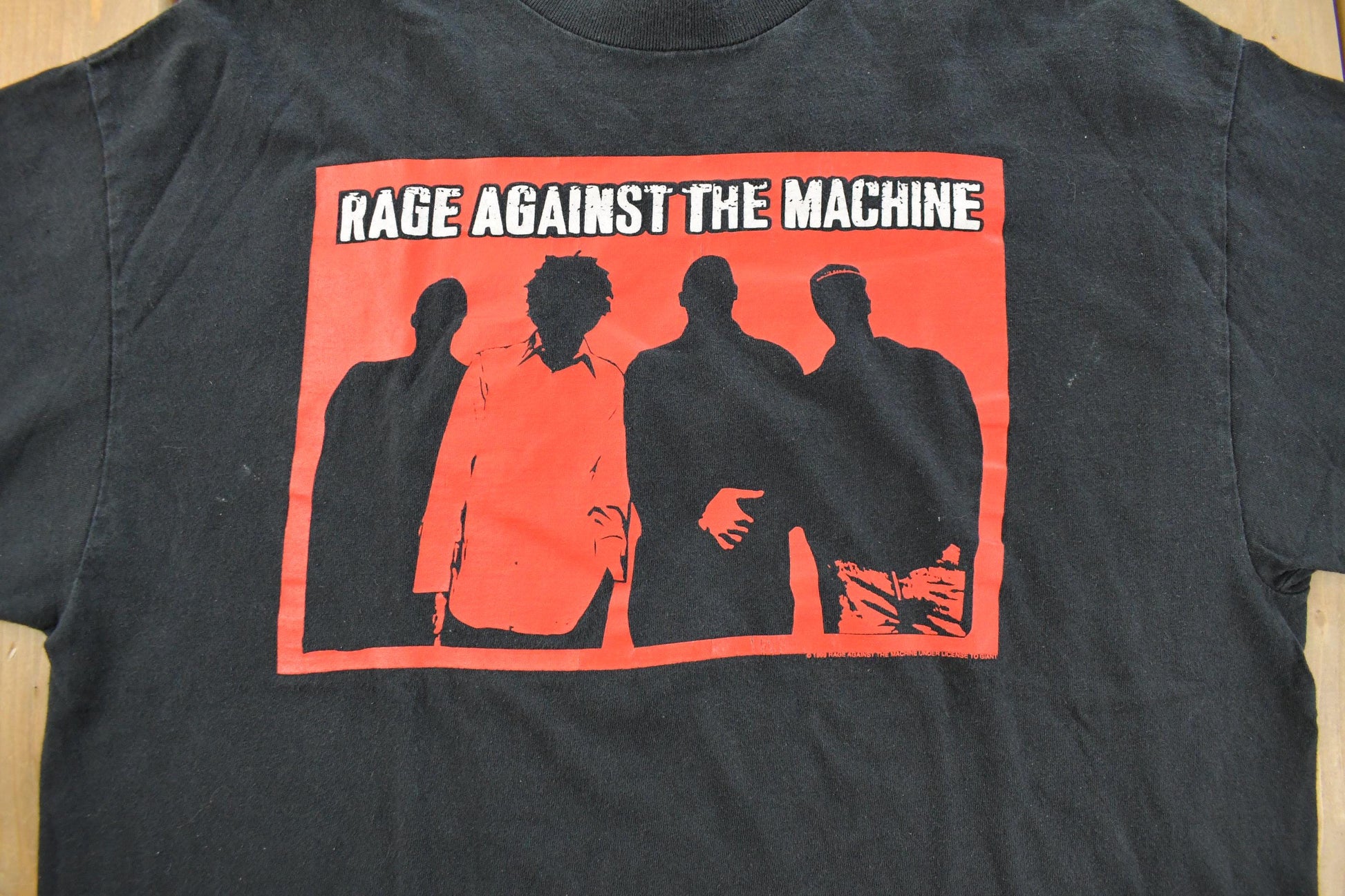 Vintage 1999 Rage Against The Machine Graphic Band T-Shirt Men's XL from propervintagecanada