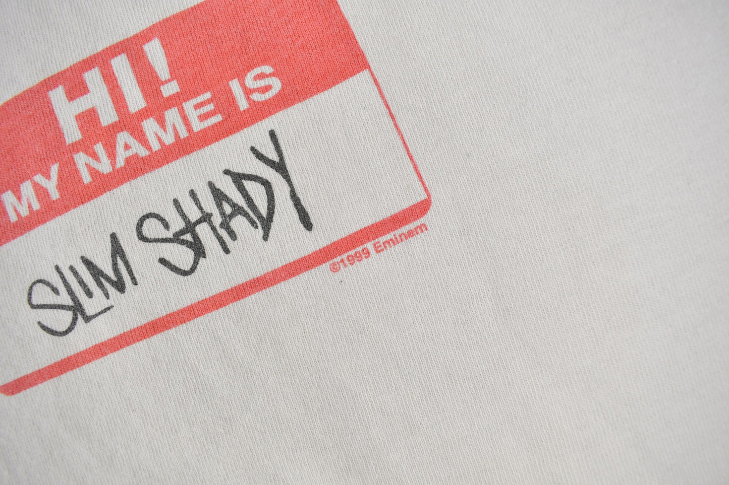 Vintage 1999 Slim Shady Eminem Graphic Ringer T Shirt from propervintagecanada