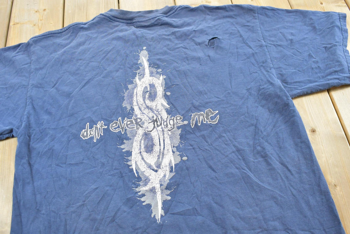 Vintage 1999 Slipknot Dont Judge Me Band T-shirt Men's L from propervintagecanada