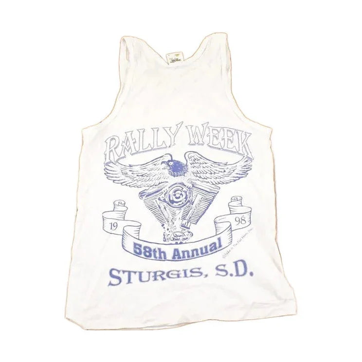 Vintage 1999 Tennessee River Sturgis Rally Week Motorcycle Tank Top Men's M from propervintagecanada