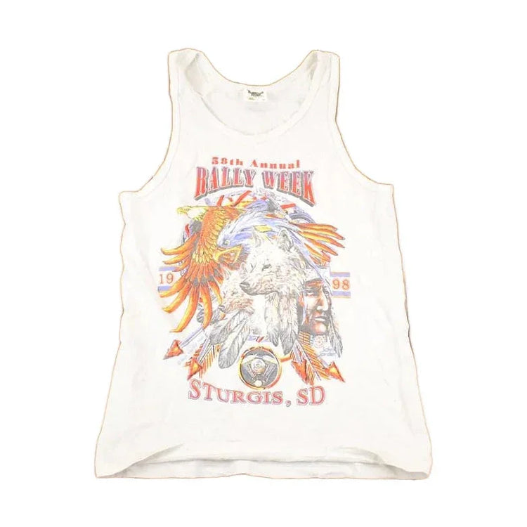 Vintage 1999 Tennessee River Sturgis Rally Week Motorcycle Tank Top Men's M from propervintagecanada