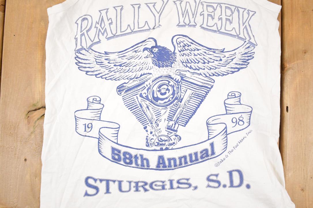 Vintage 1999 Tennessee River Sturgis Rally Week Motorcycle Tank Top Men's M from propervintagecanada