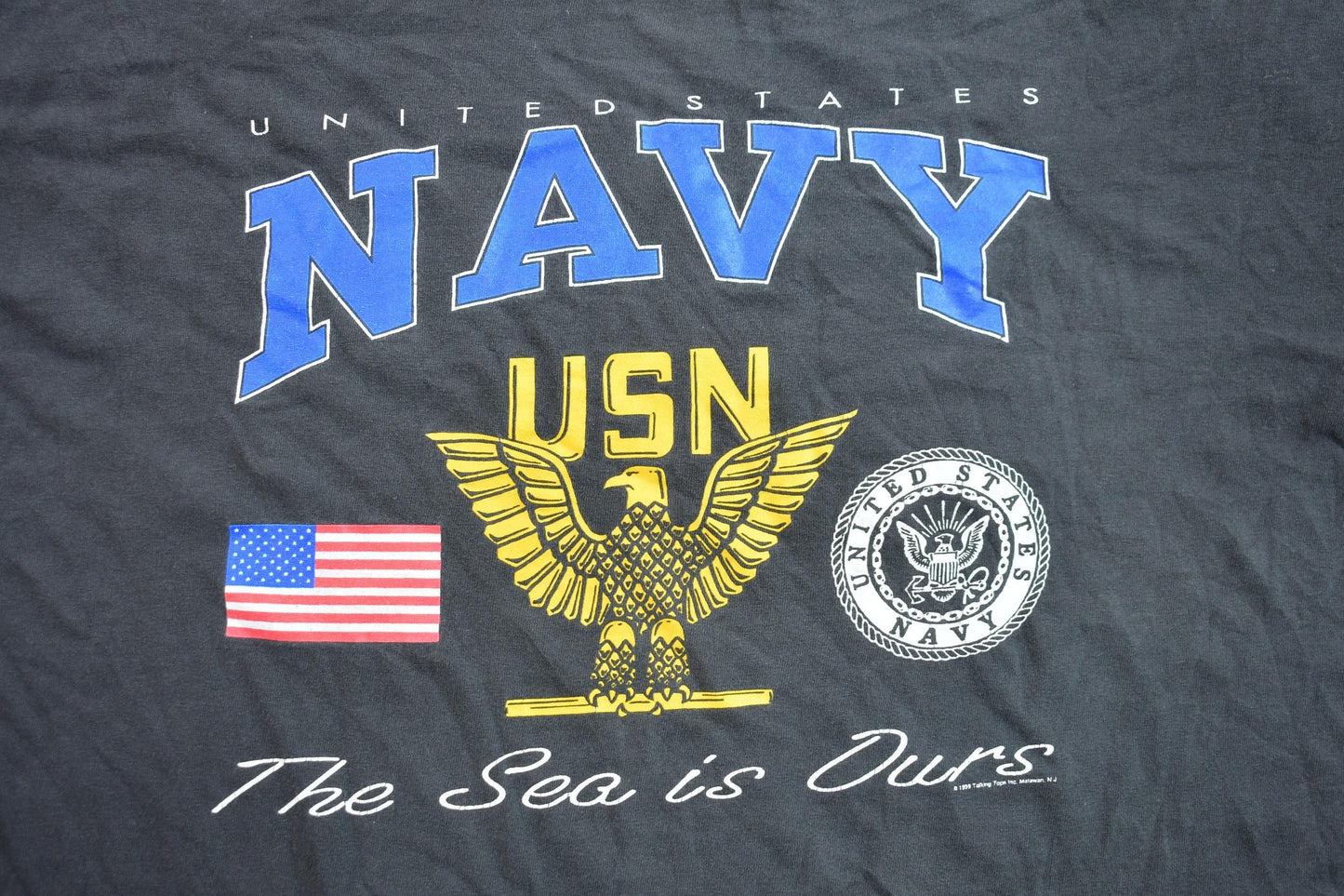 Vintage 1999 United States Navy Graphic T-Shirt Men's 2XL from propervintagecanada