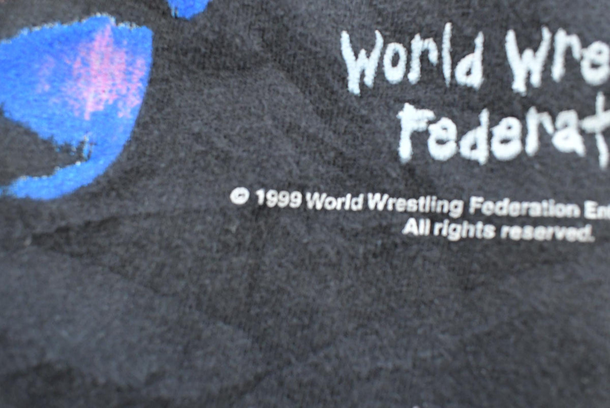 Vintage 1999 WWE The Rock Know Your Role Wrestling T-Shirt Mens Men's Large from propervintagecanada