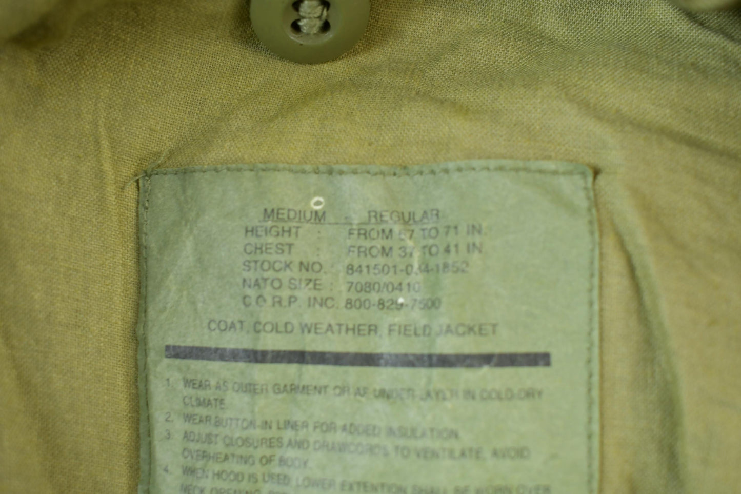 Vintage 2000 Army Military Field Jacket from propervintagecanada