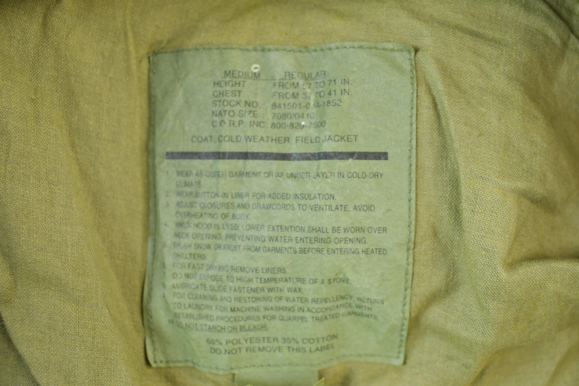 Vintage 2000 Army Military Field Jacket from propervintagecanada