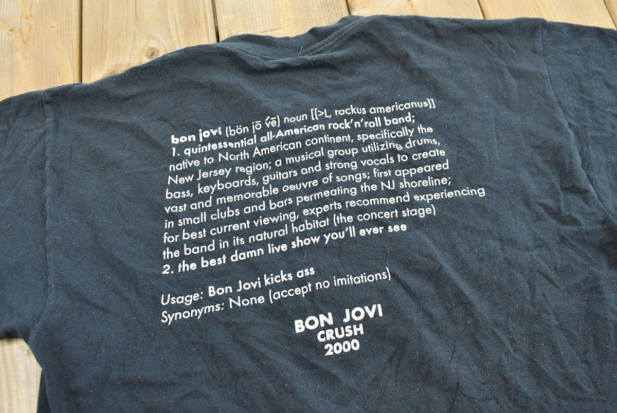 Vintage 2000 Bon Jovi Crush Tour Band T-shirt Mens L from propervintagecanada