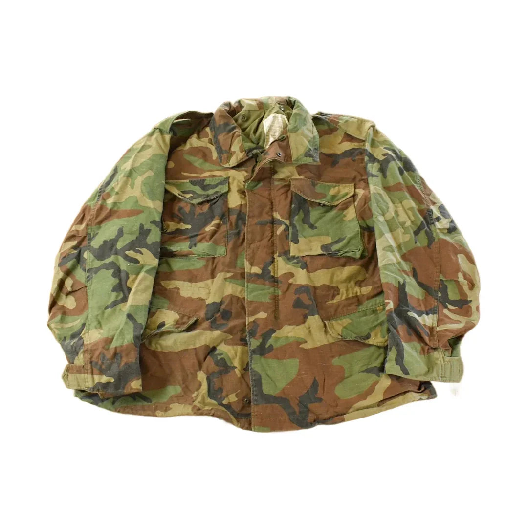 Vintage 2000 Camo Military Field Jacket Men's Large / Button Up Jacket / Army Green / Vintage Army / Streetwear Fashion / Made in USA from propervintagecanada
