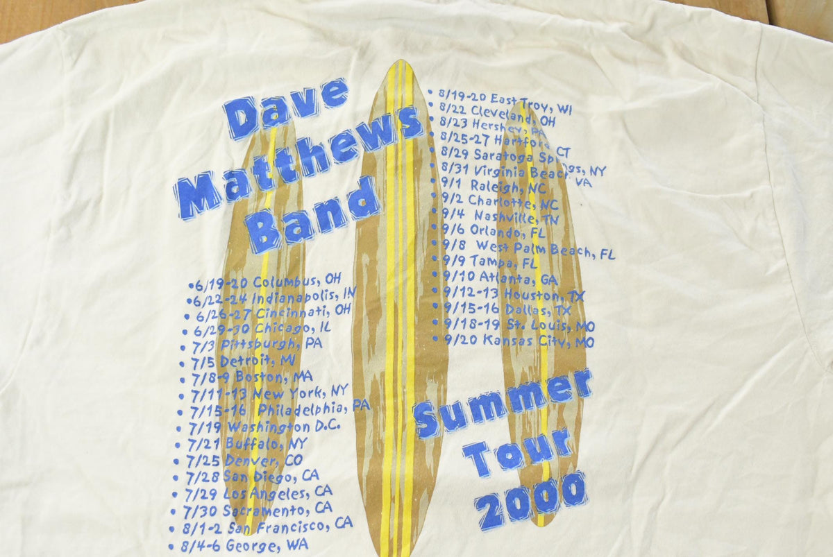 Vintage 2000 Dave Matthews Summer Tour Band T-Shirt Men's L from propervintagecanada