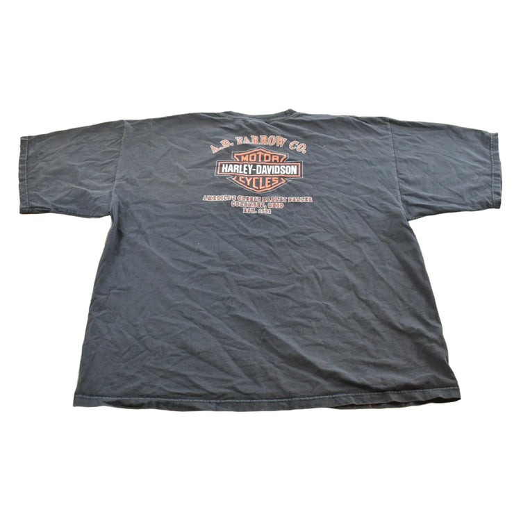 Vintage 2000 Harley Davidson Columbus Ohio Logo Pocket T-Shirt Men's 3XL from propervintagecanada