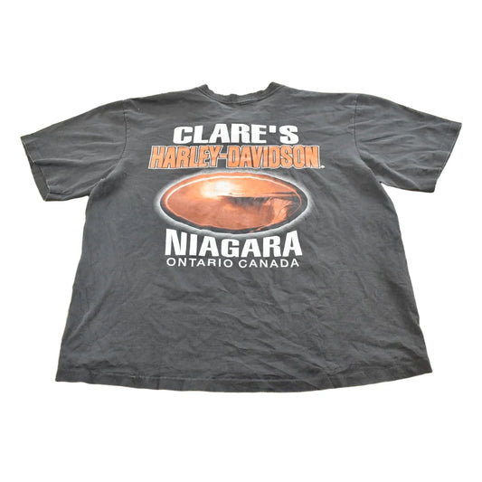 Vintage 2000 Harley Davidson Niagara Ontario Canada Wolf T-Shirt Men's XL from propervintagecanada