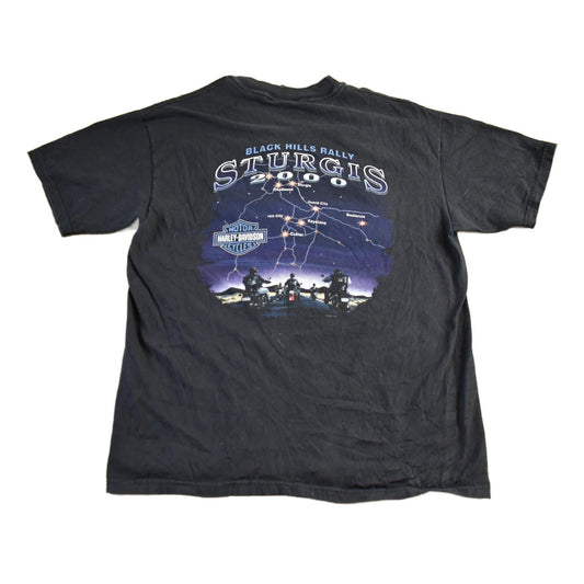 Vintage 2000 Harley Davidson Sturgis Black Hills Rally T-Shirt Men's Large from propervintagecanada