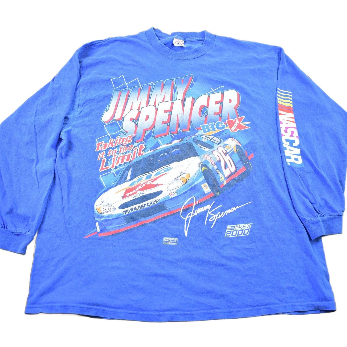 Vintage 2000 Jimmy Spencer NASCAR Racing Long Sleeve T-Shirt Men's 2XL from propervintagecanada