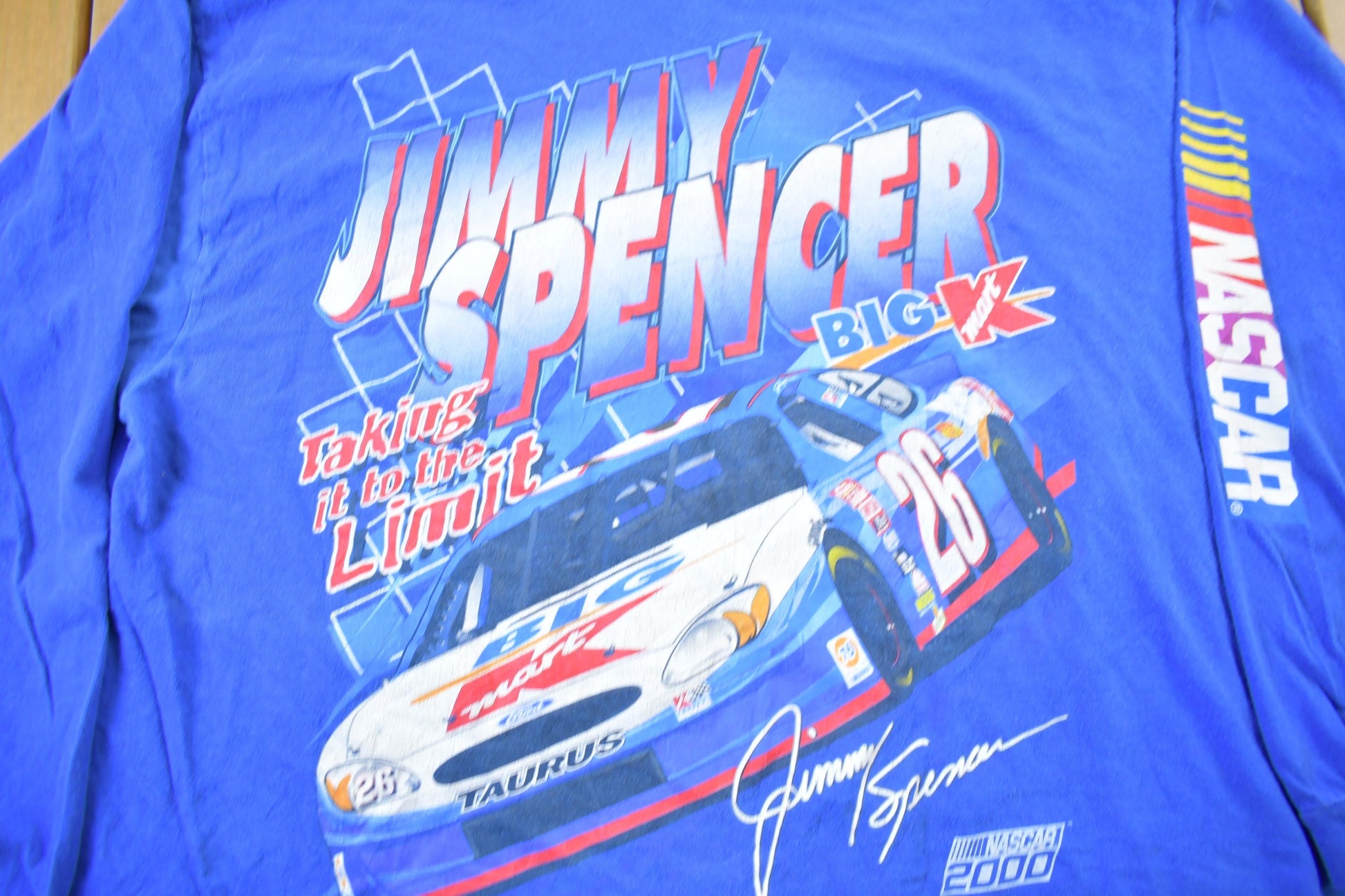 Vintage 2000 Jimmy Spencer NASCAR Racing Long Sleeve T-Shirt Men's 2XL from propervintagecanada
